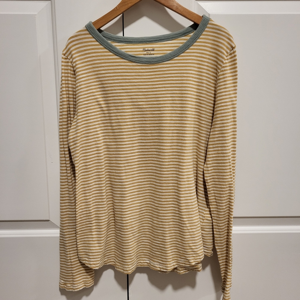Madewell whisper cotton long-sleeve shirt, L